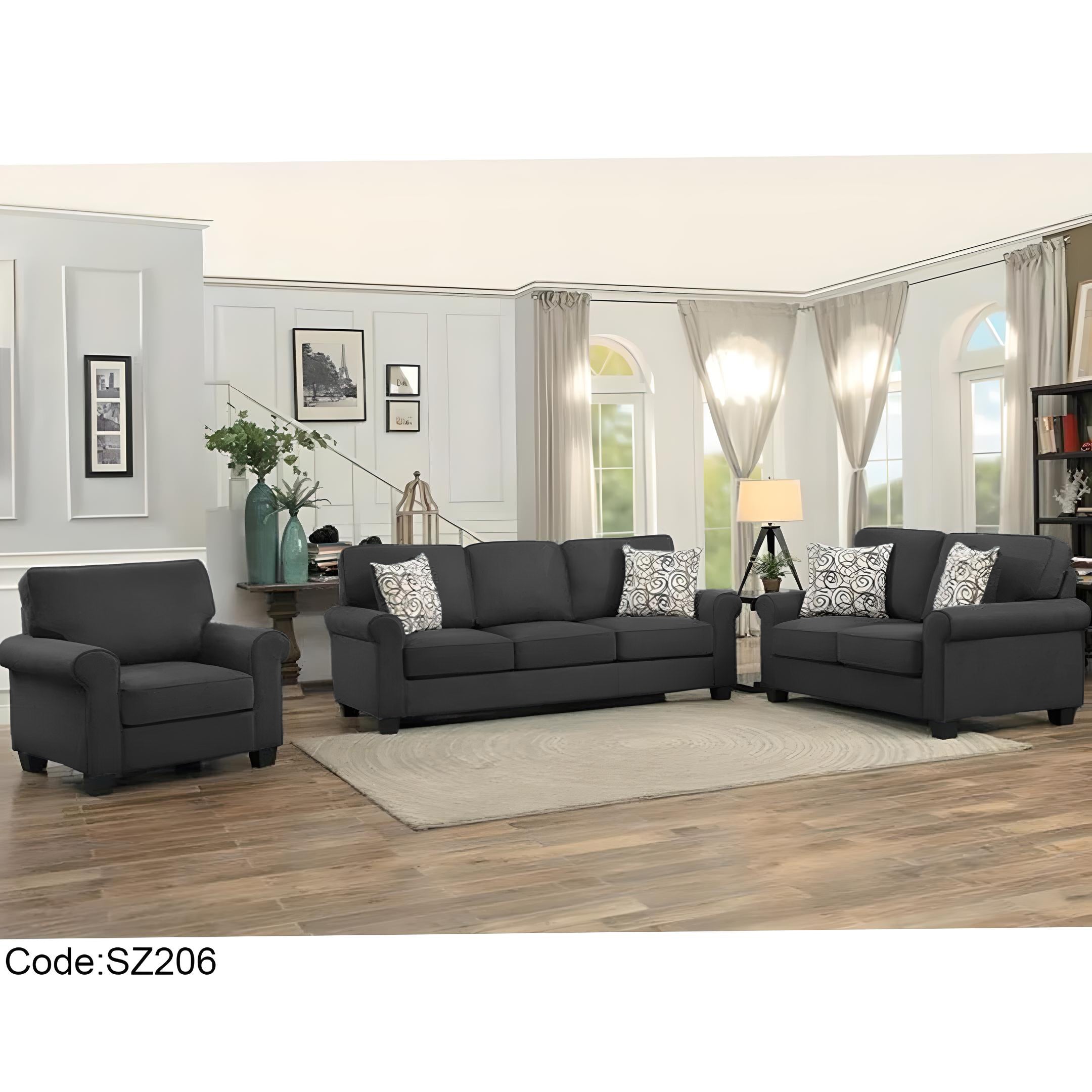 أنتريه 3 قطع رمادي – sz206