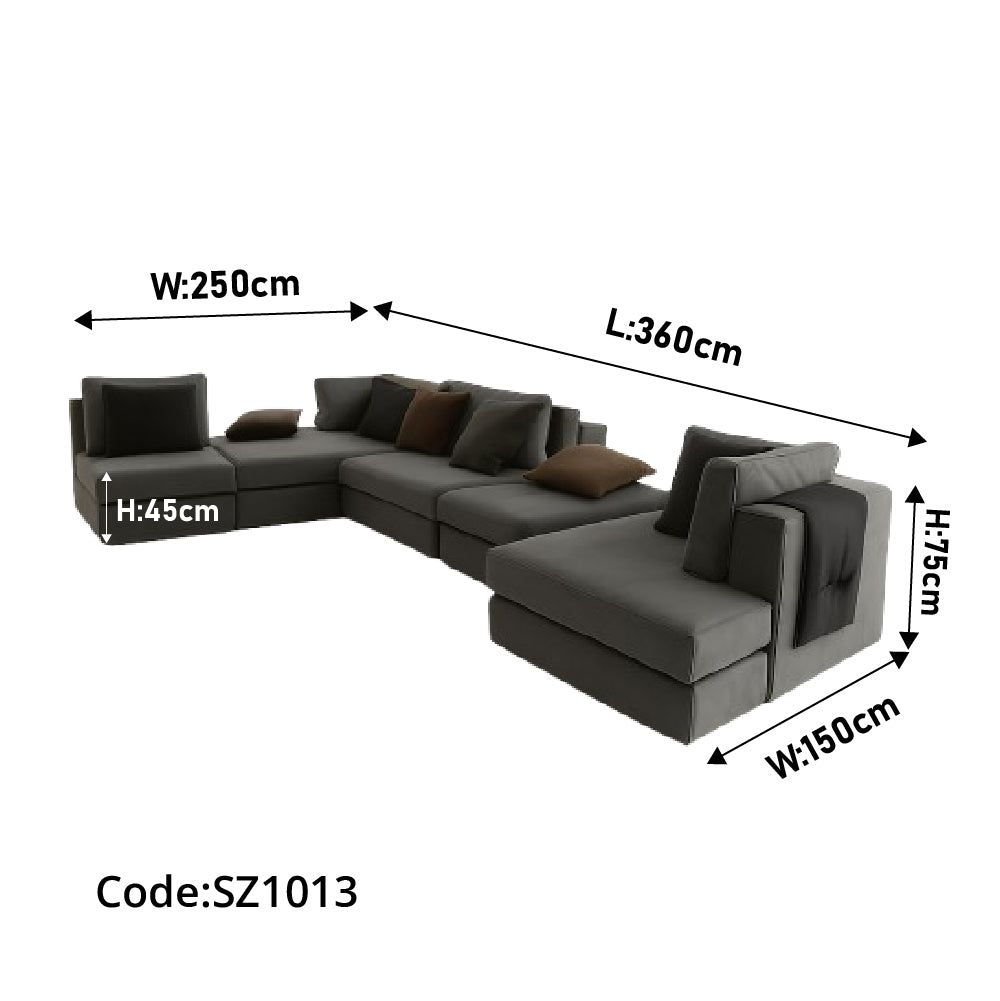 ركنه حرف يو 5 قطع مودرن – sz1013