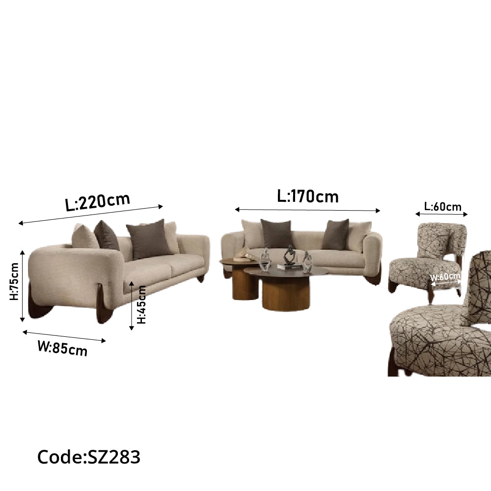 انتريه بتصميم عصري 4 قطع-sz283