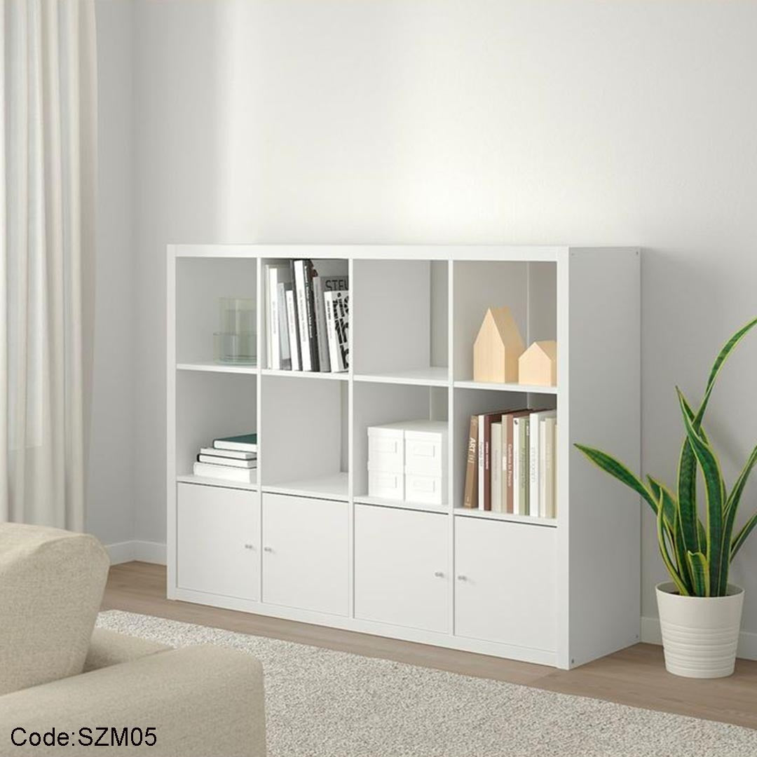 مكتبة خشب مودرن 4 ضلف