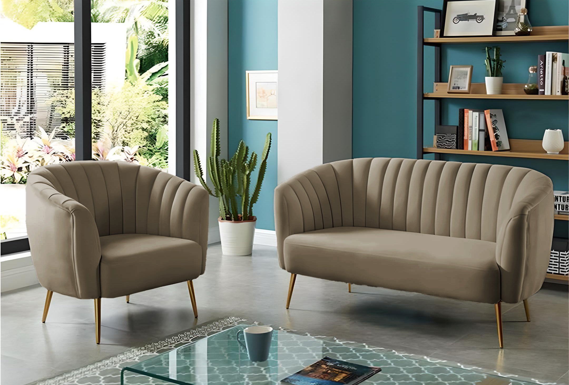 كنبه وكرسي أوف وايت – sz219