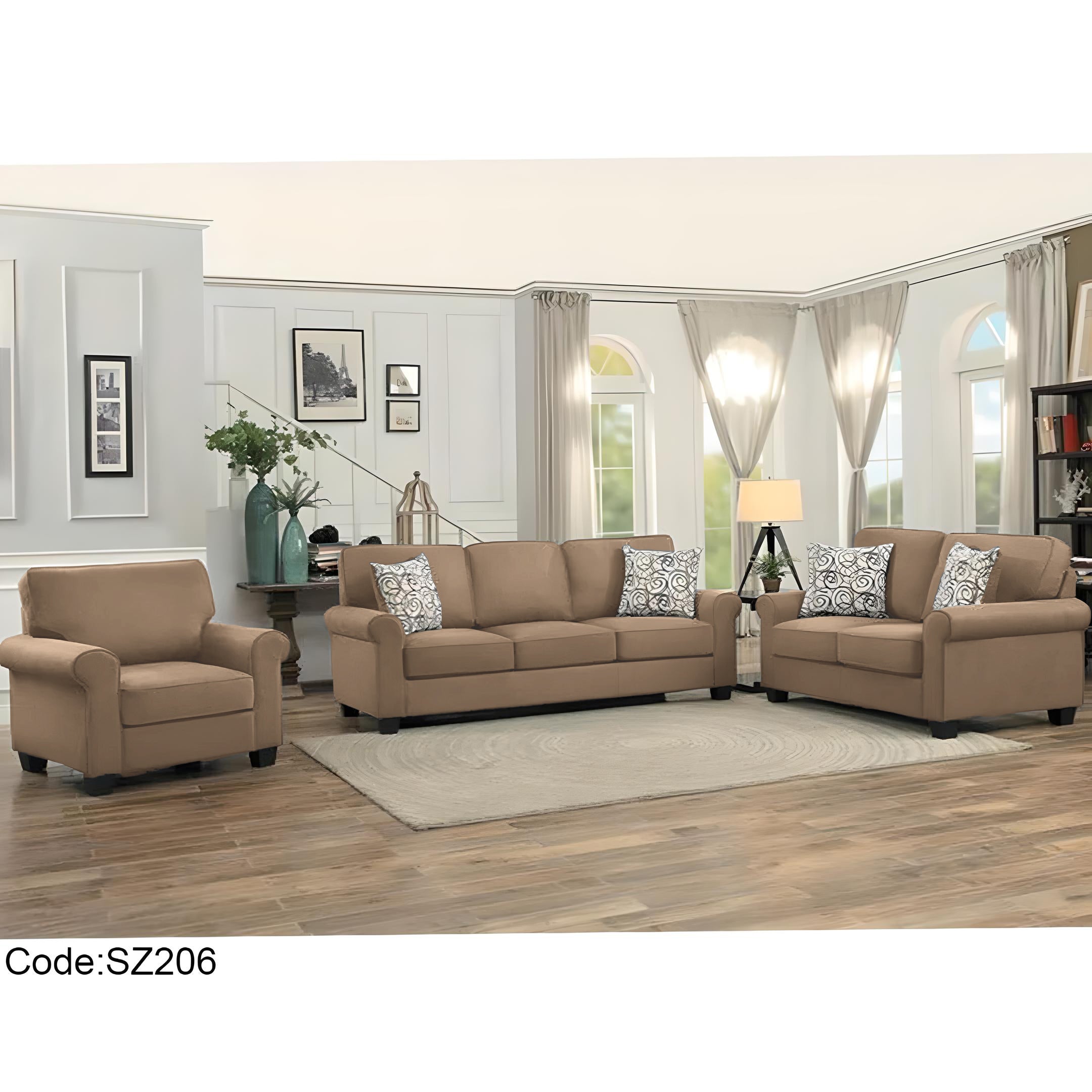 أنتريه 3 قطع رمادي – sz206