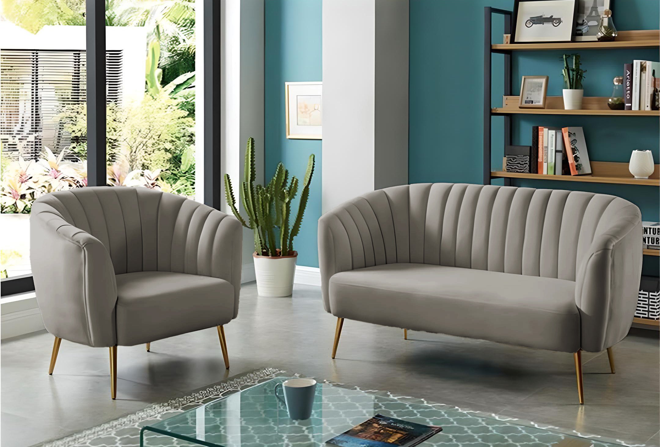 كنبه وكرسي أوف وايت – sz219