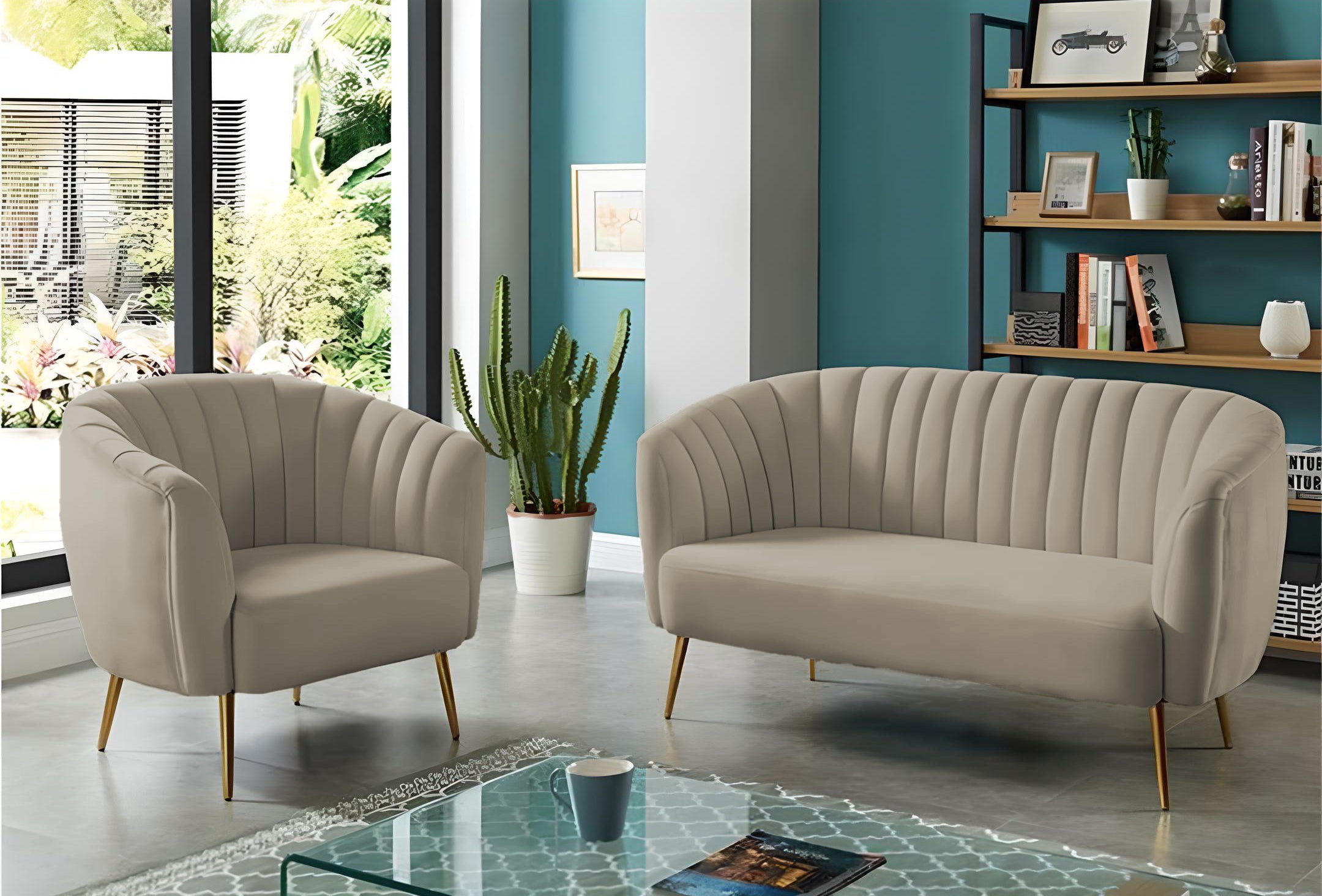 كنبه وكرسي أوف وايت – sz219