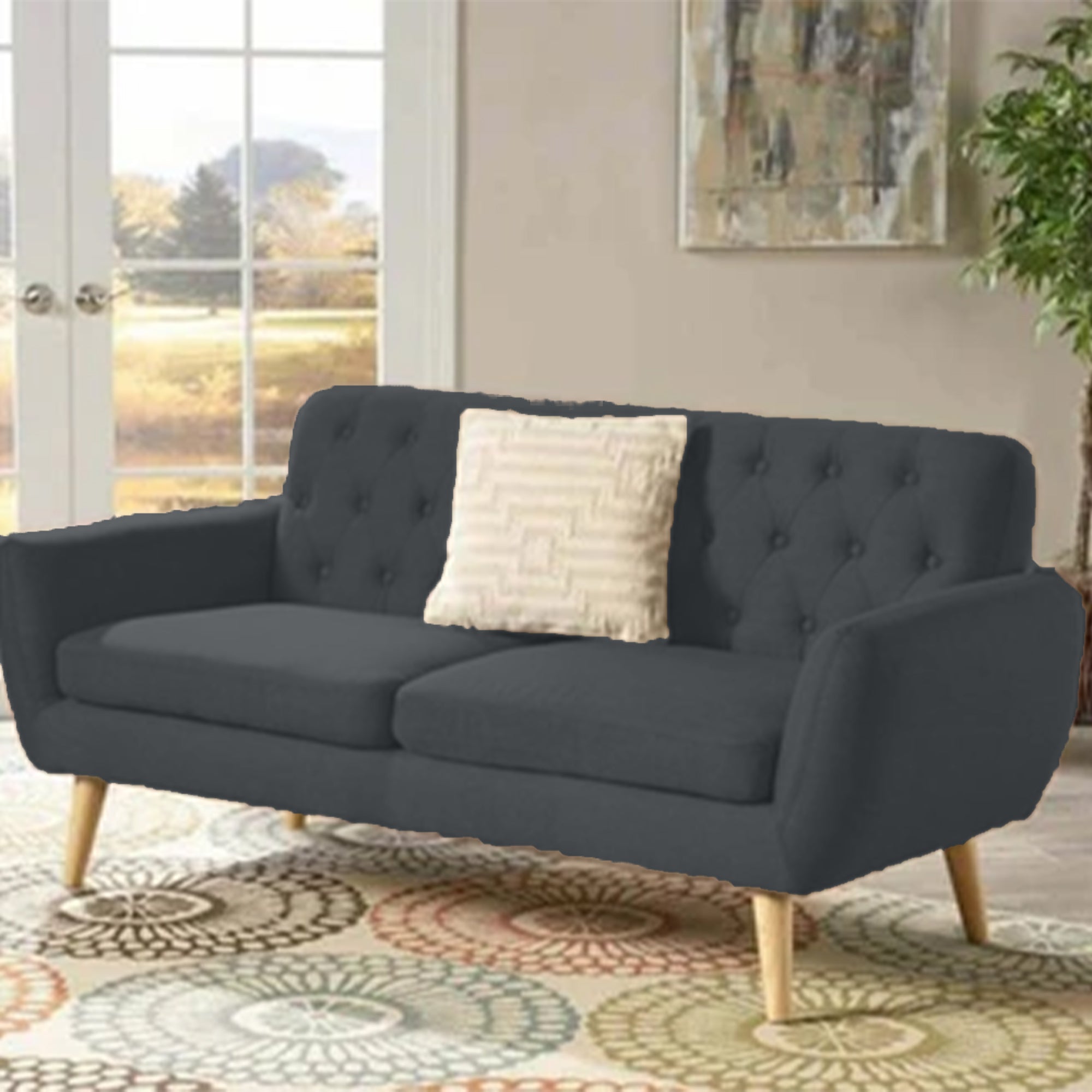 كنبة كابتونيه خشب زان-sz430