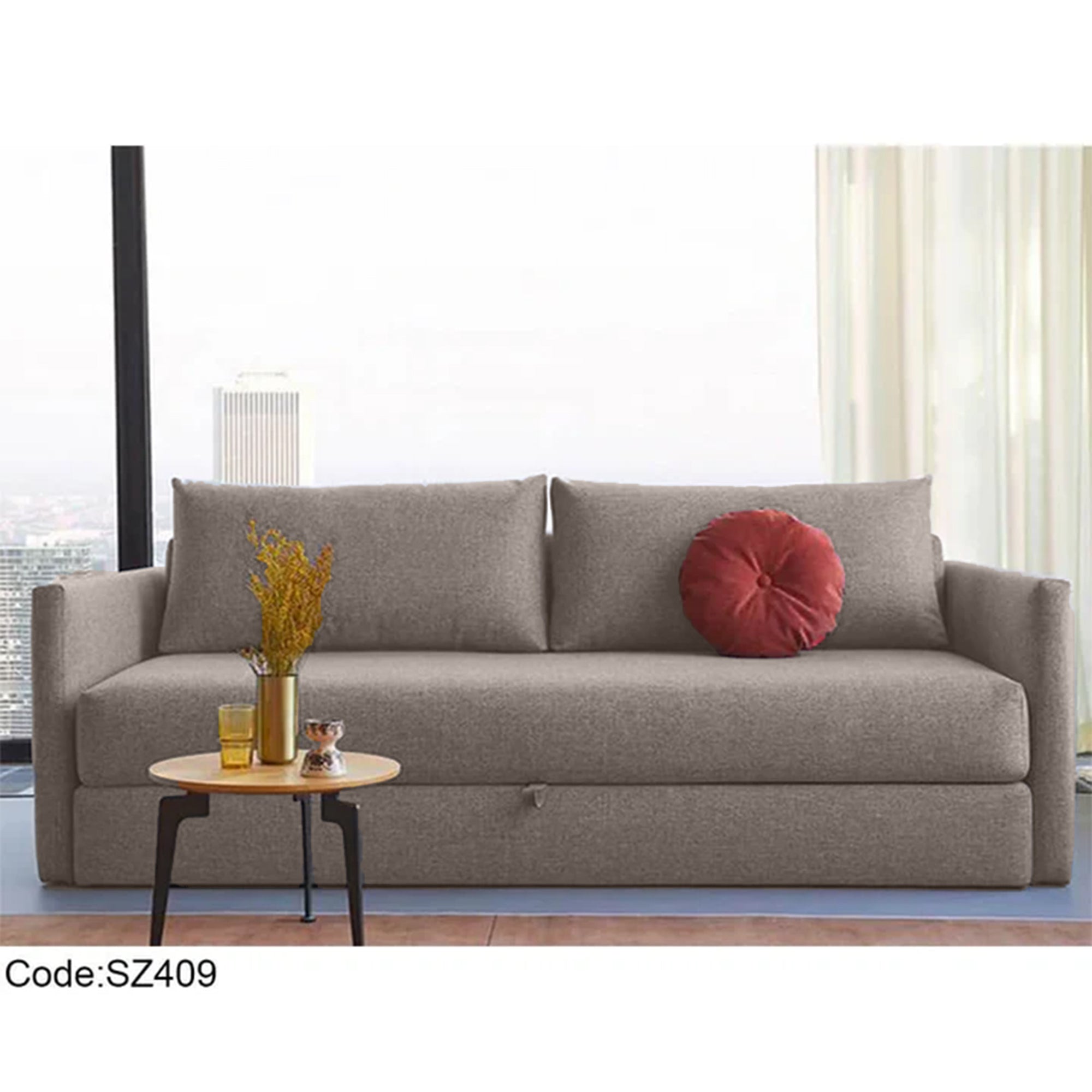 كنبة سرير مودرن رمادي – sz409