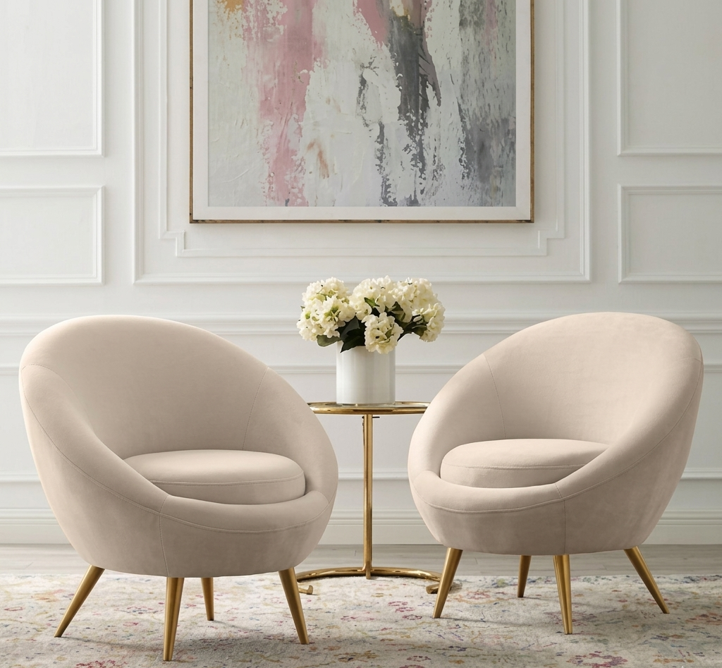 2 Velvet Chairs - sz316