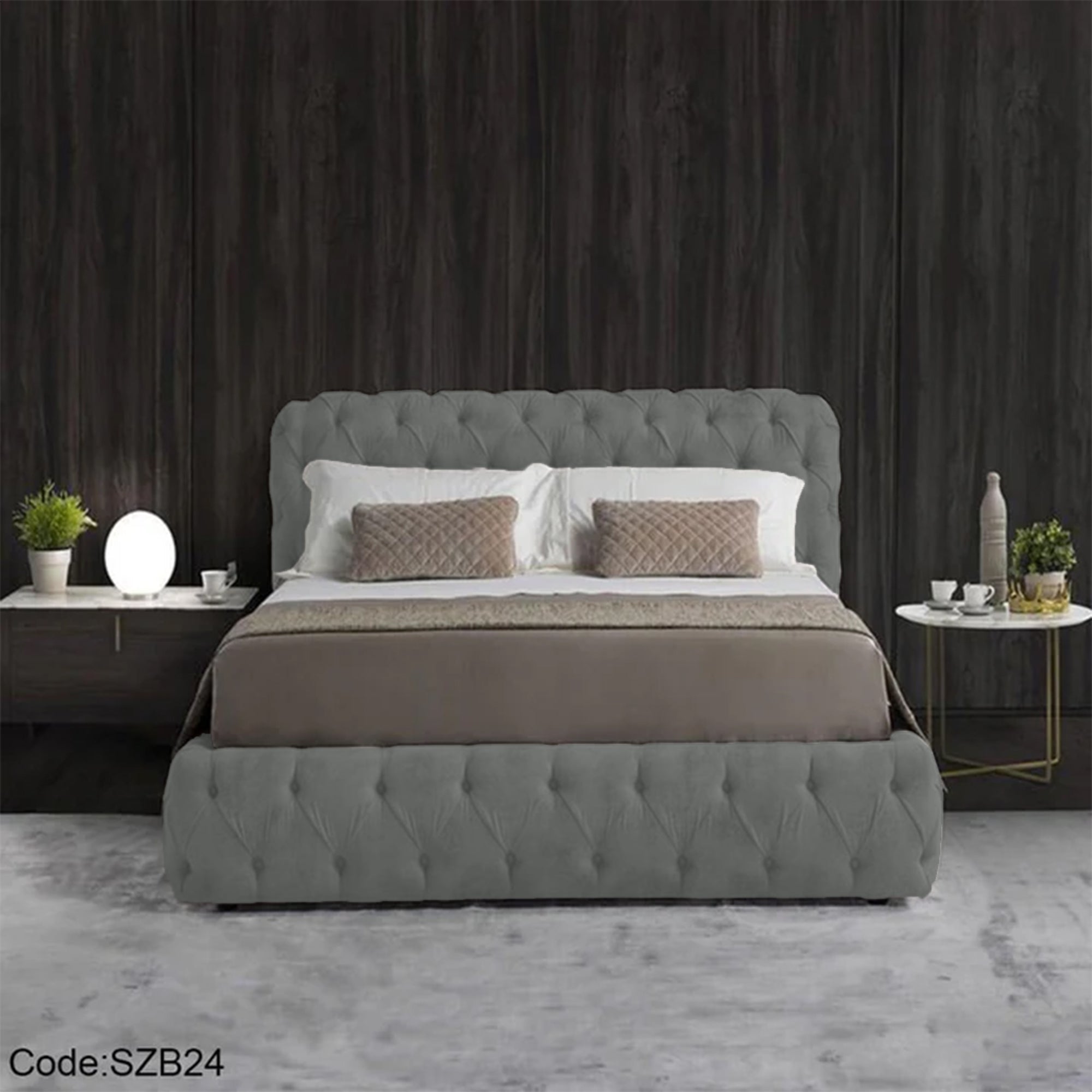 szb24 - سرير كابتونيه مودرن 160سم