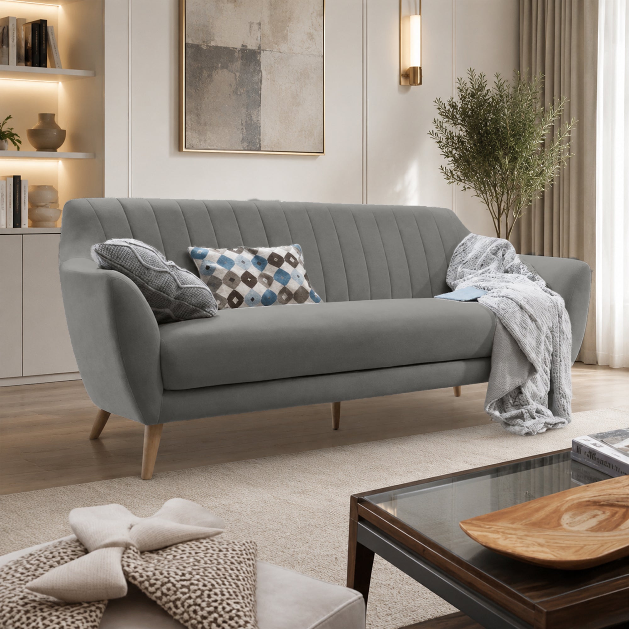 Velvet Pleated Sofa – sz413