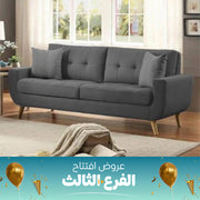 Modern Two-Seater Sofa with Wooden Legs – sz419