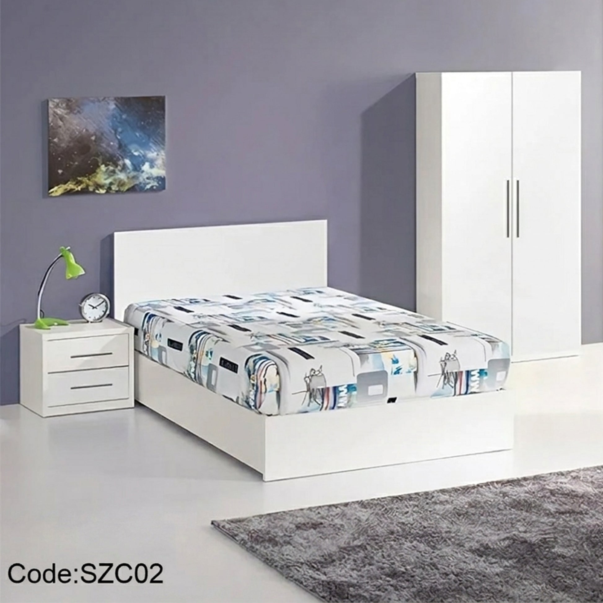 غرفة أطفال بيضاء 3 قطع – SZC02