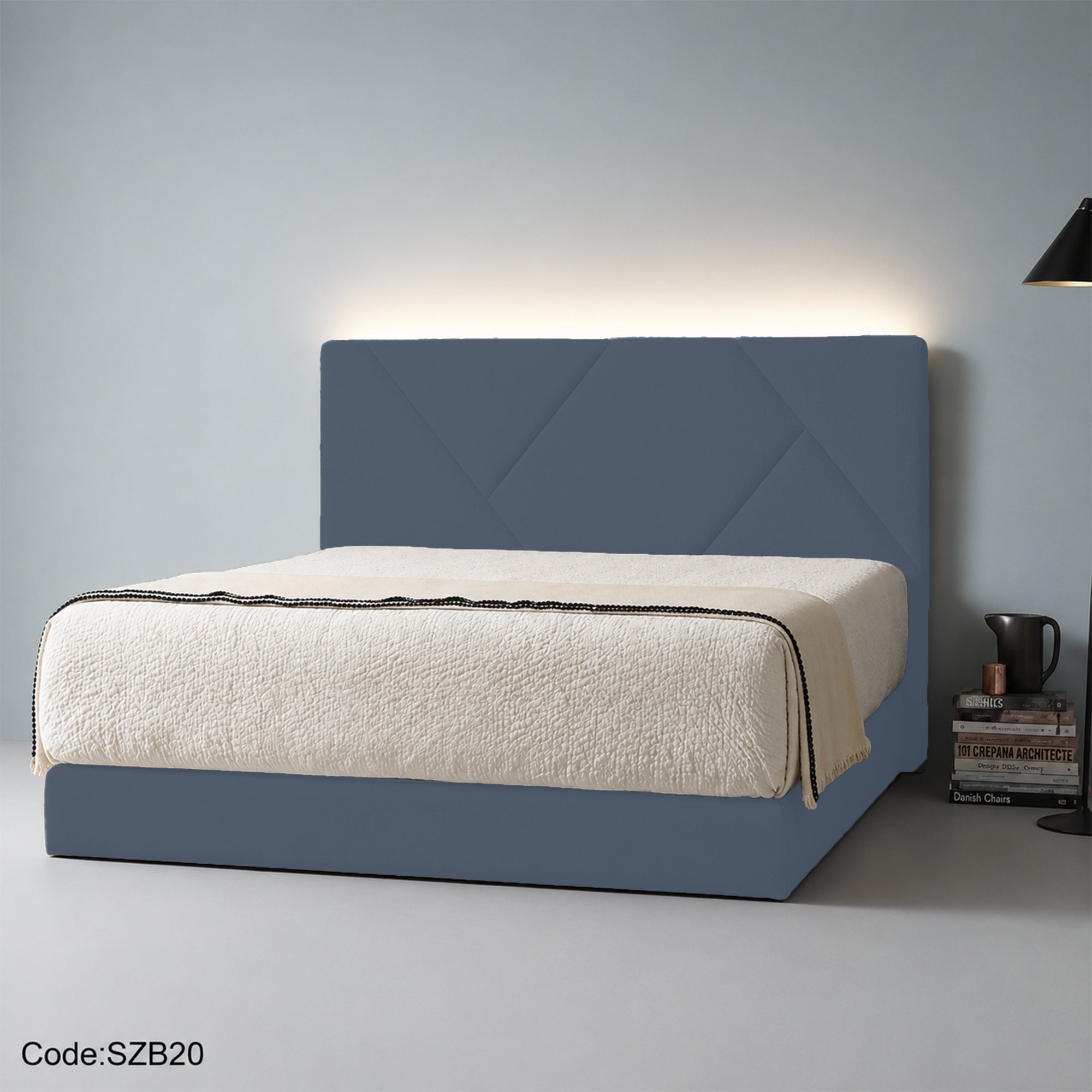 szb20 Modern Upholstered Bed 160 cm