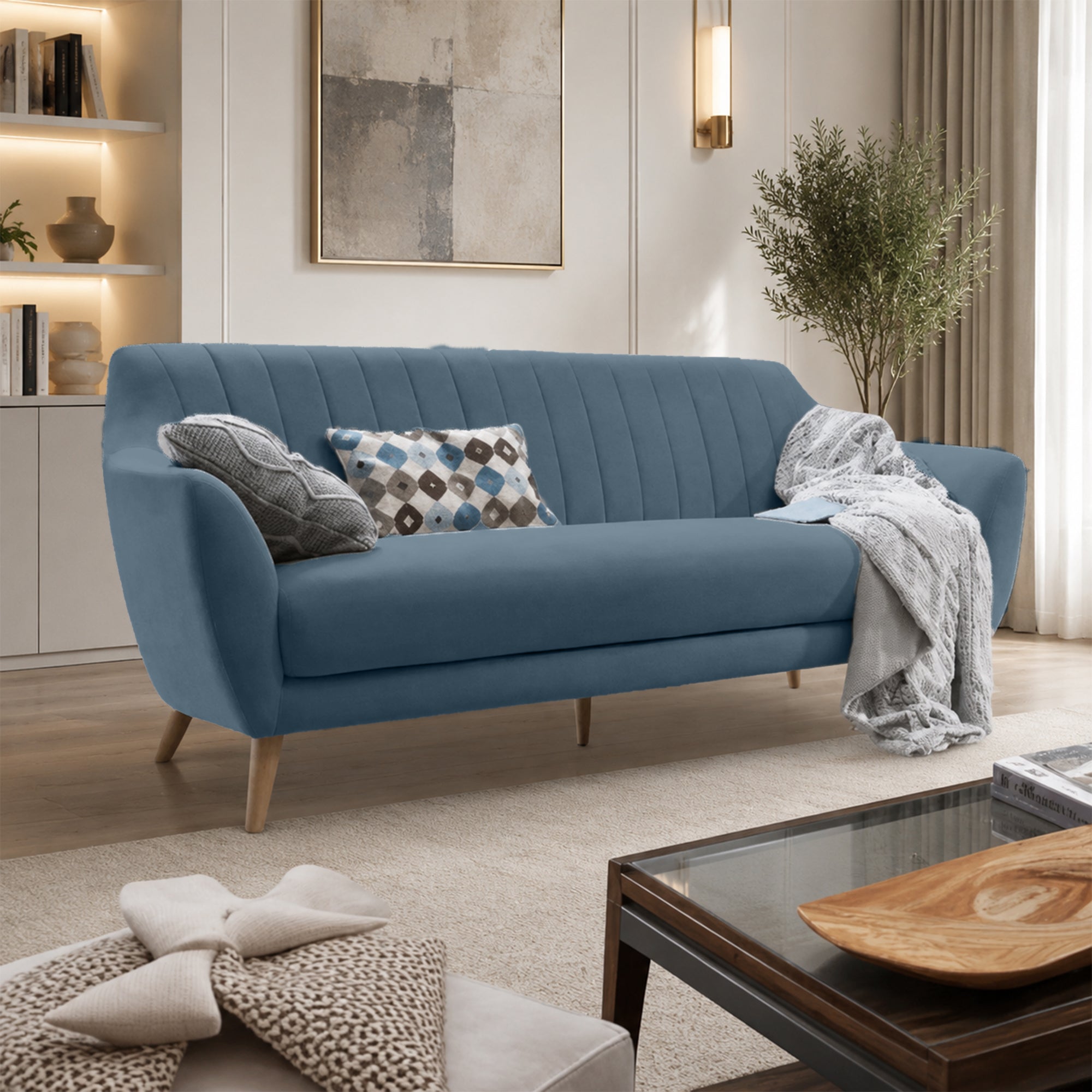 Velvet Pleated Sofa – sz413