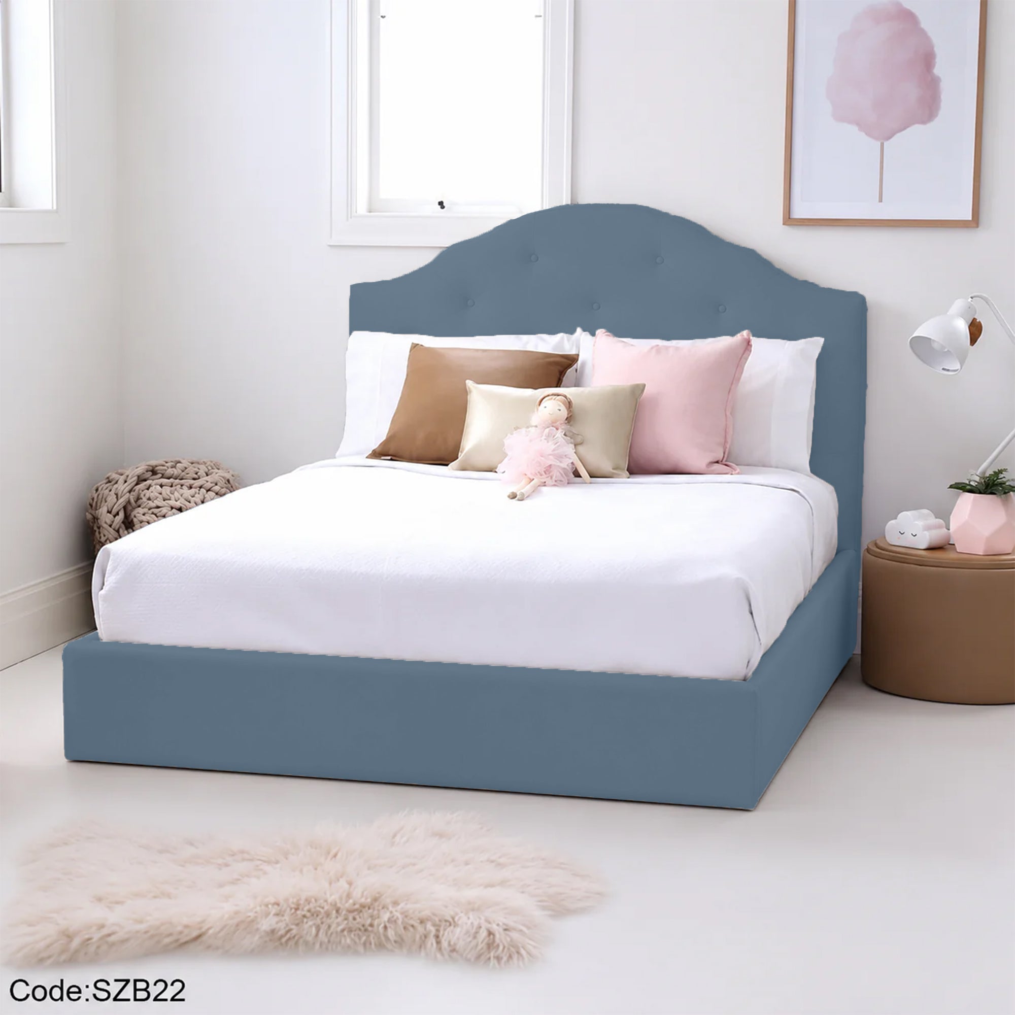 Children's Wooden Bed Size 120 cm - szb22