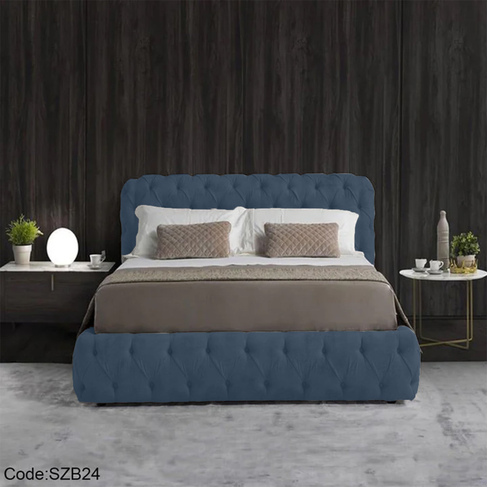 szb24 - سرير كابتونيه مودرن 160سم