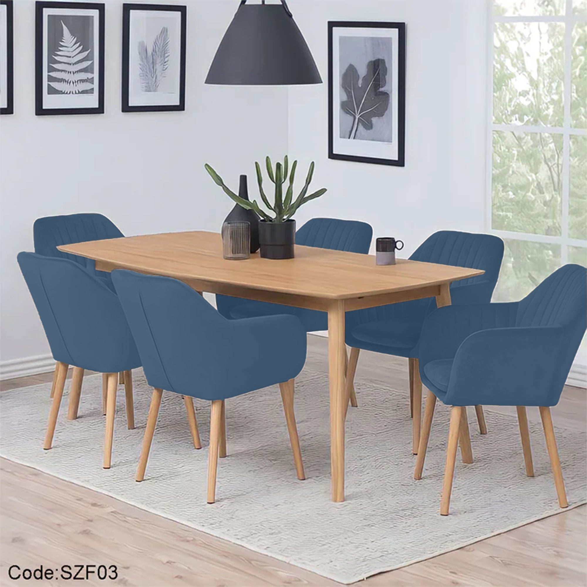 كراسي سفرة مودرن خشب-szf03