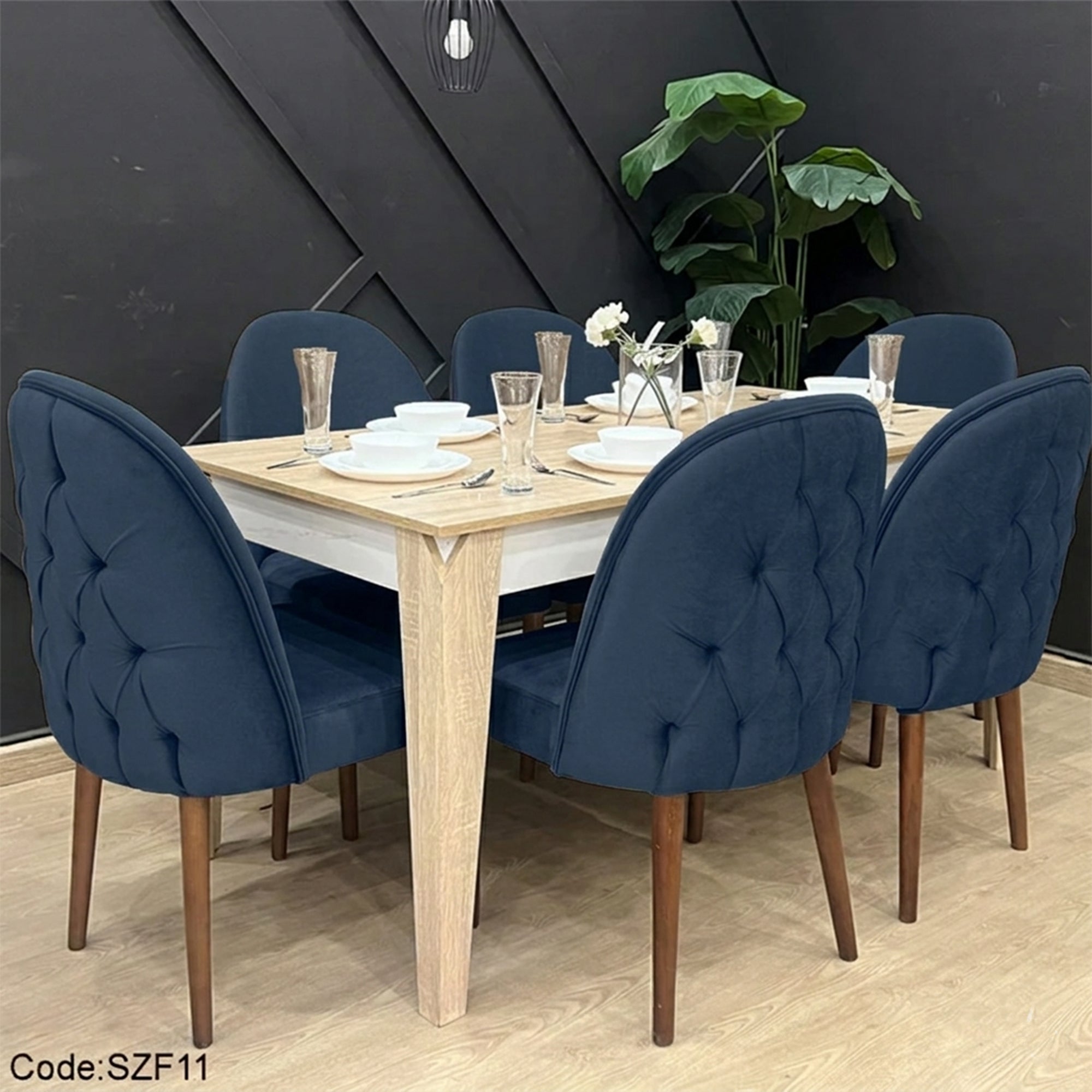 سفرة كابتونيه مودرن 6 كراسي