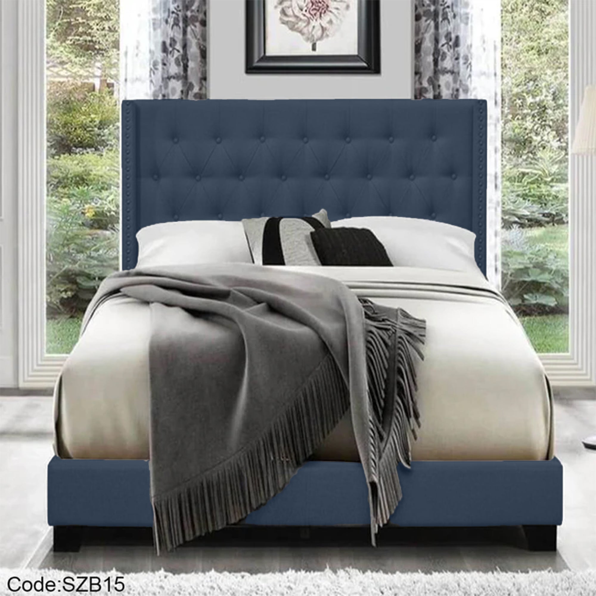 szb15 - Upholstered Bed 120 cm