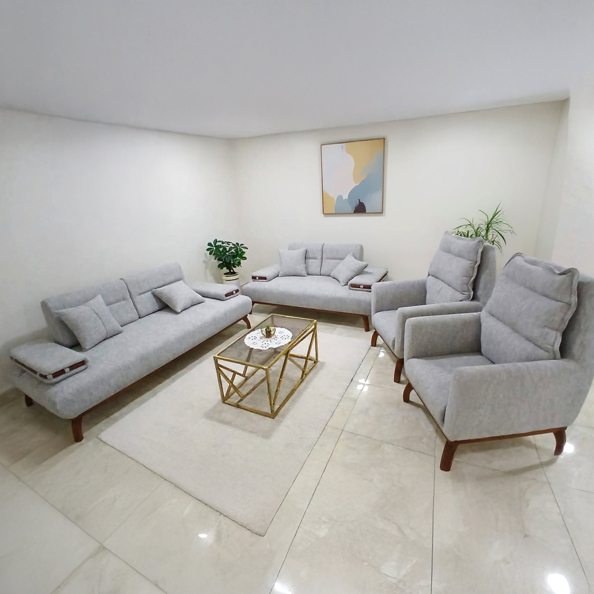 انتريه 4 قطع بقماش چافا – SZ296