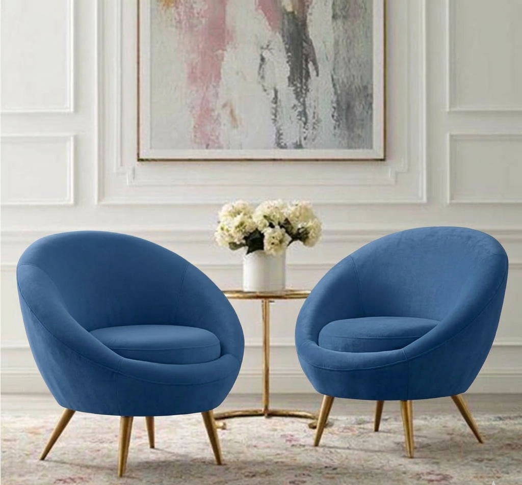 2 Velvet Chairs - sz316