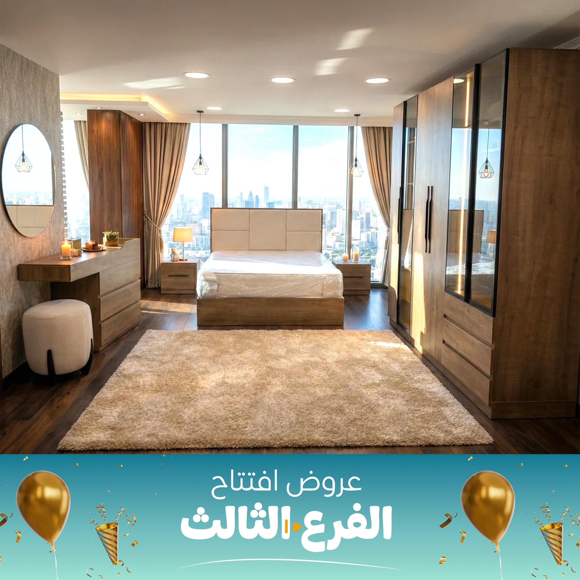 غرفة نوم بنى - szr37