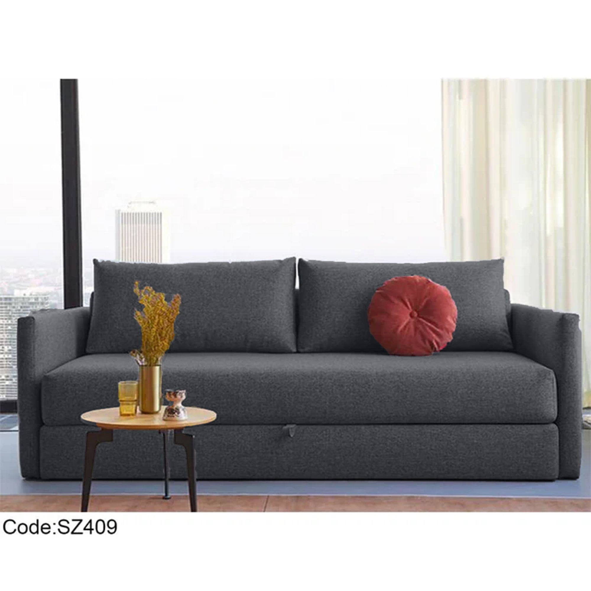 كنبة سرير مودرن رمادي – sz409