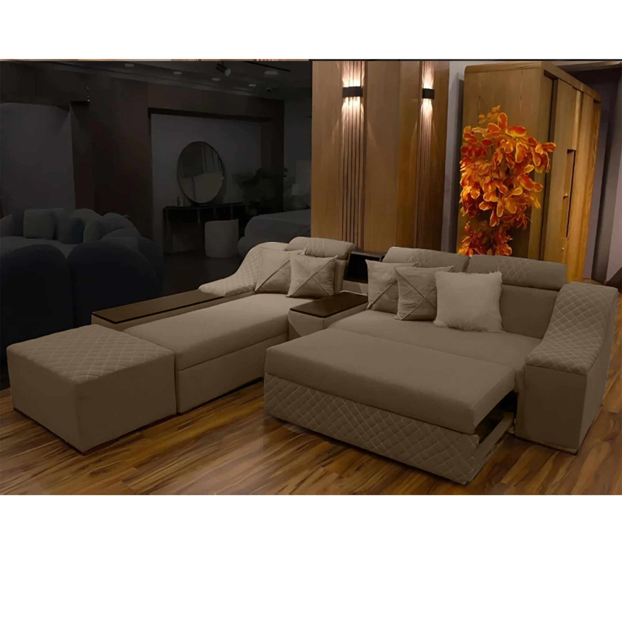 Bed and Storage Corner -sz1057