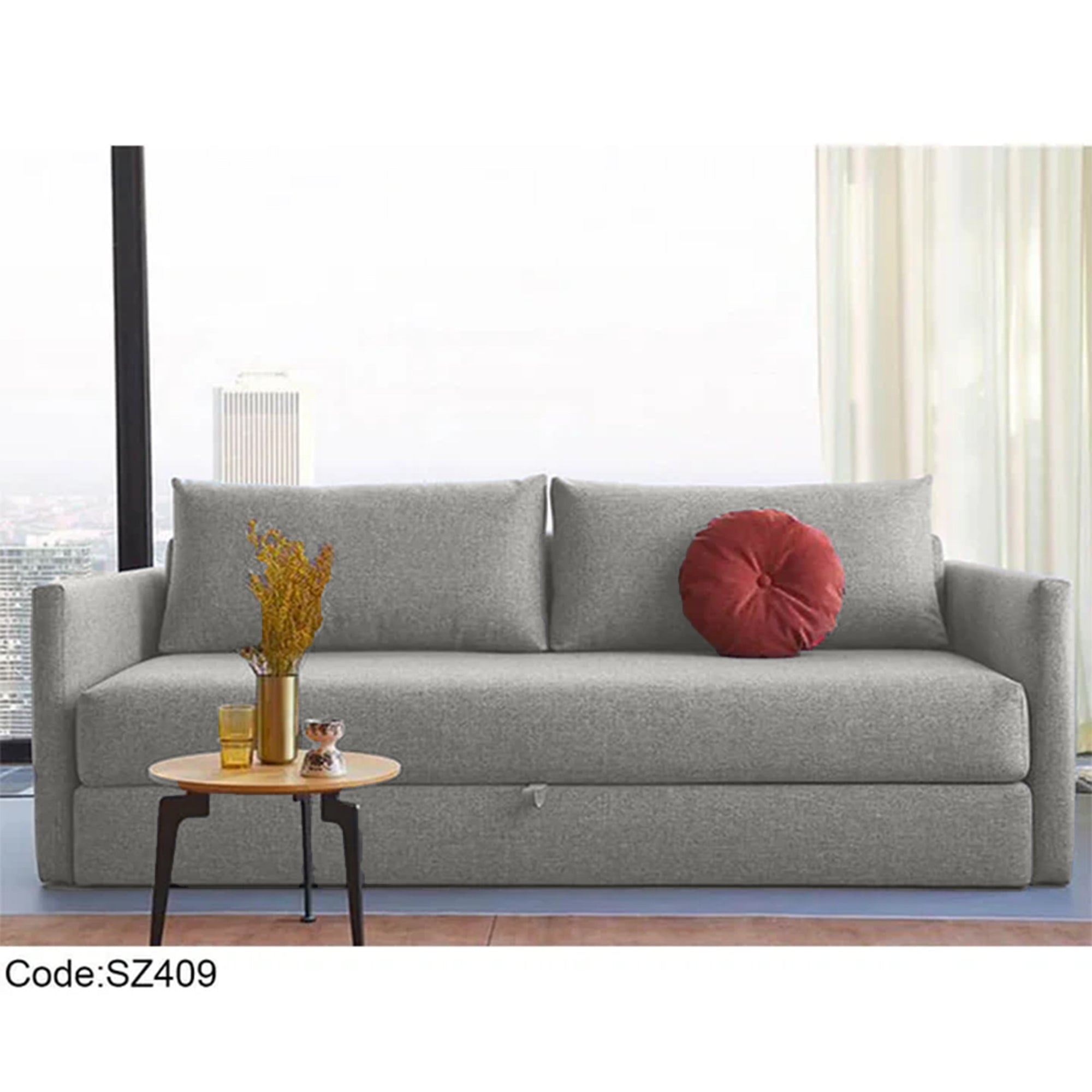كنبة سرير مودرن رمادي – sz409