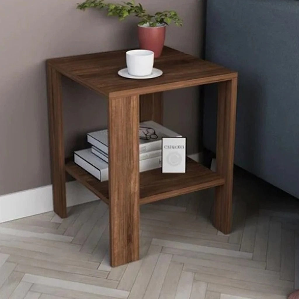 ترابيزة جانبية كلاسيك بنية من MDF – SZS20