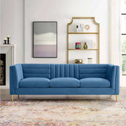 Velvet Three-Seater Sofa – sz427