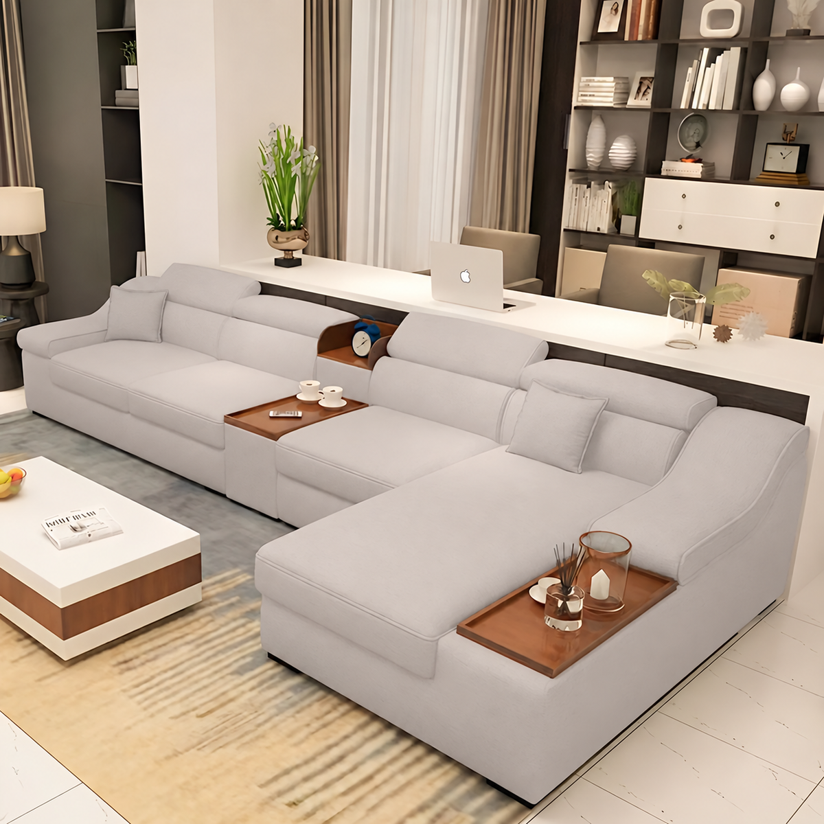 ركنة كتان 4 قطع – SZ1023