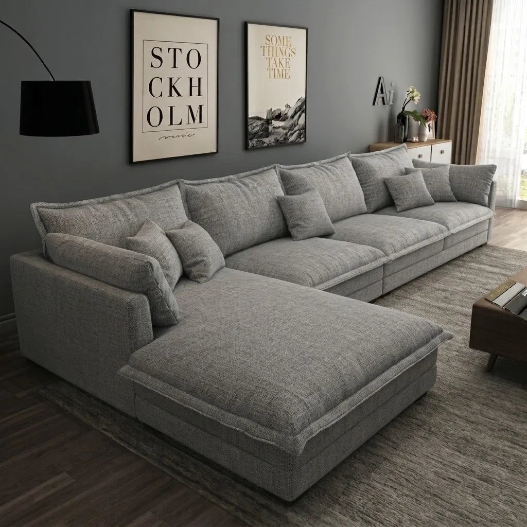Dark Gray Corner, Two Pieces-sz1051
