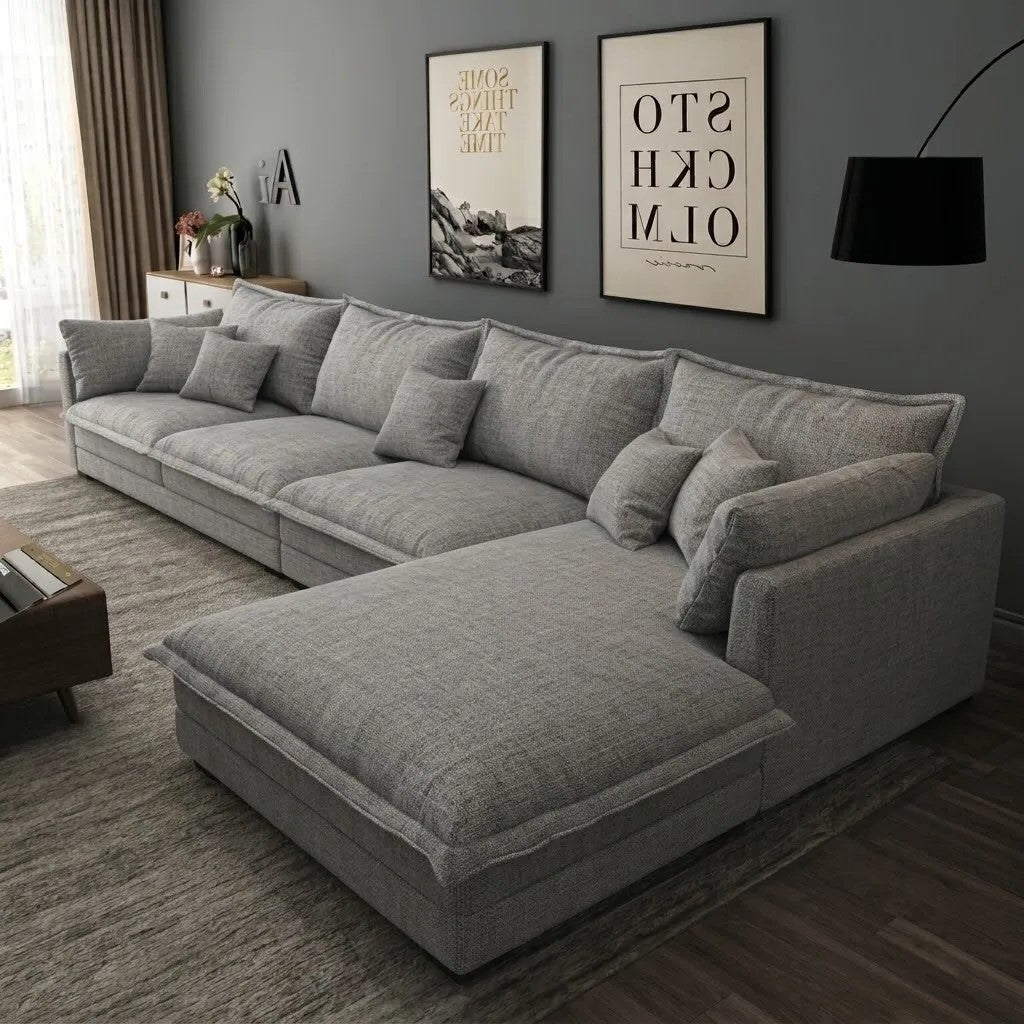 Dark Gray Corner, Two Pieces-sz1051