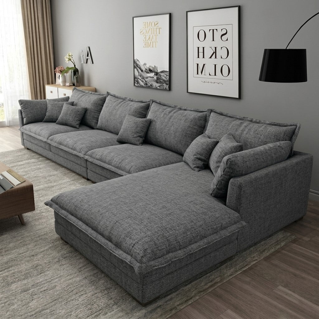 Dark Gray Corner, Two Pieces-sz1051