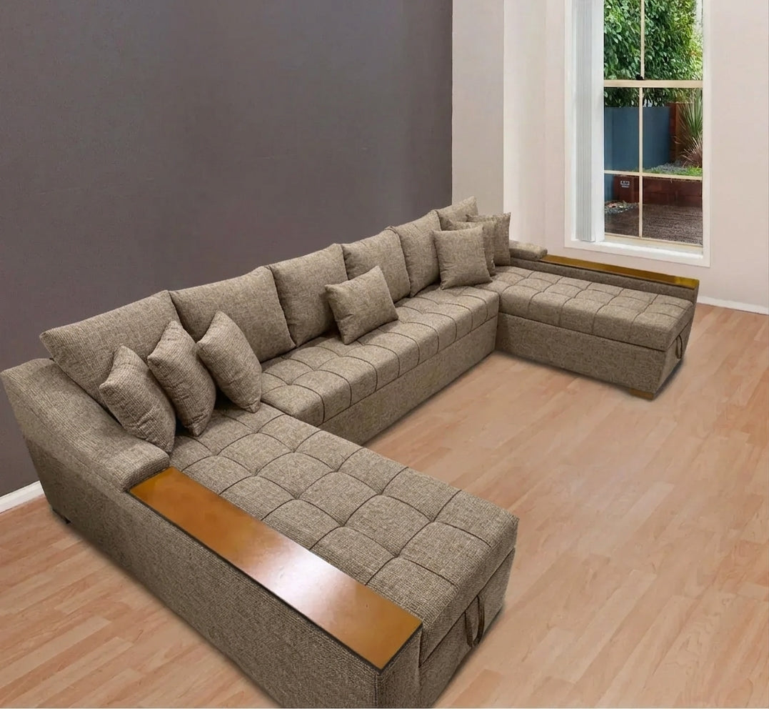 U-Shaped Corner with Bed and 2 Storage Units-sz1053