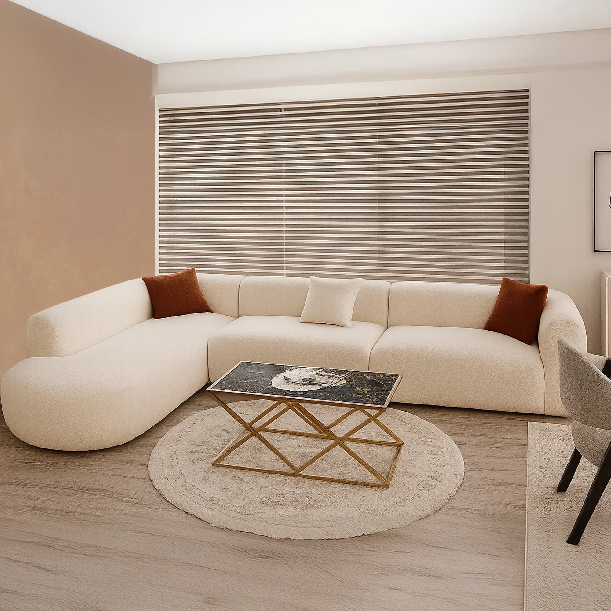 ركنة مودرن بقماش باندا 320×200 سم – SZ1072