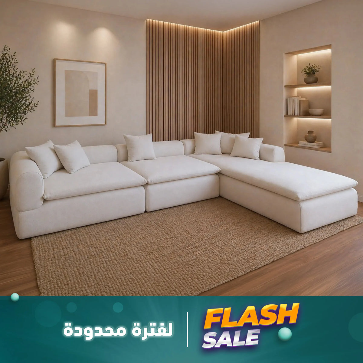 ركنة أوف وايت مودرن بخامة عملية– SZ1112