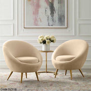 2 كرسي قطيفة - sz316