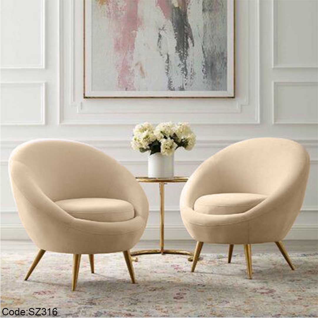 2 كرسي قطيفة - sz316