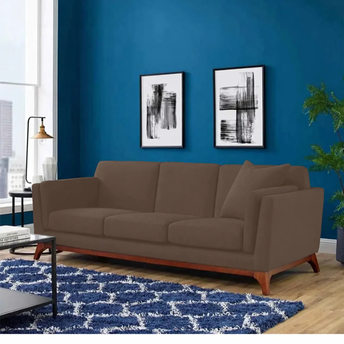 كنبة رمادية ثلاثية – SZ406