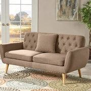 كنبة كابتونيه كتان خشب زان – SZ430
