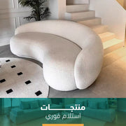 Off-White Sofa with Unique Design - sz460