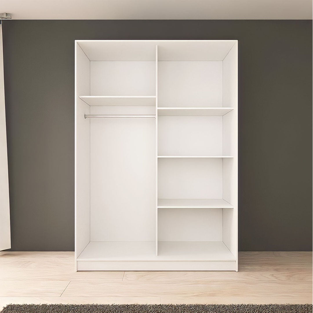دولاب جرار مودرن ابيض 120 سم-szd02