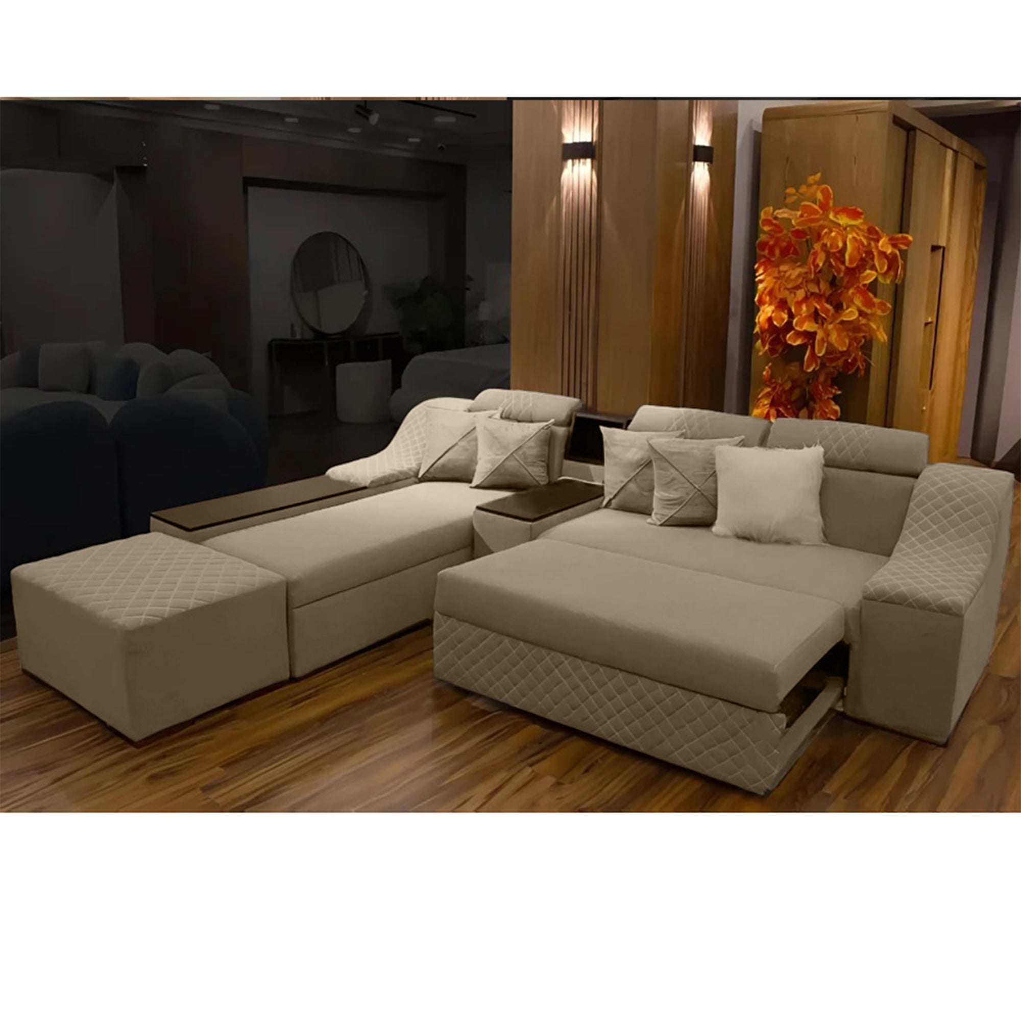 Bed and Storage Corner -sz1057