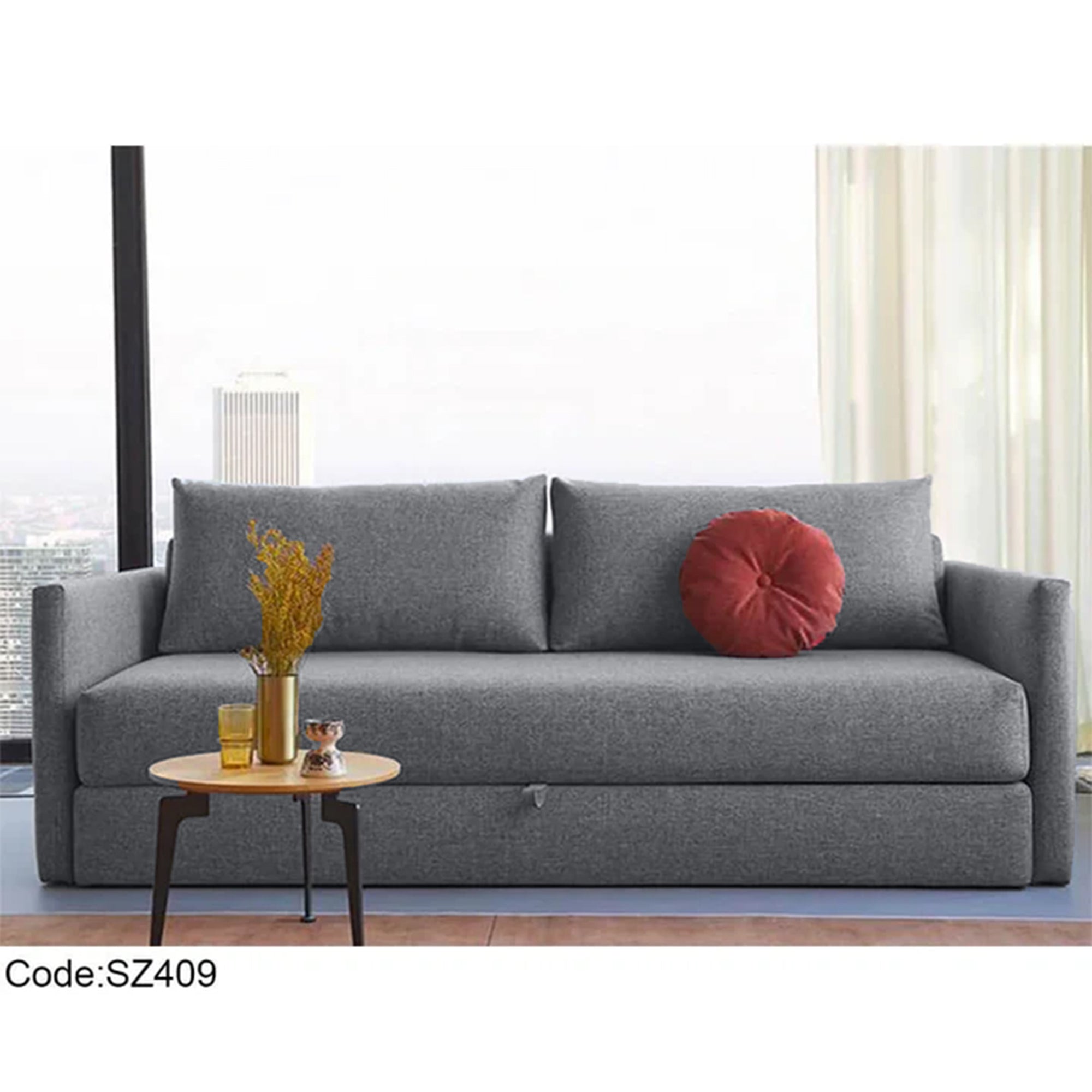 كنبة سرير مودرن رمادي – sz409