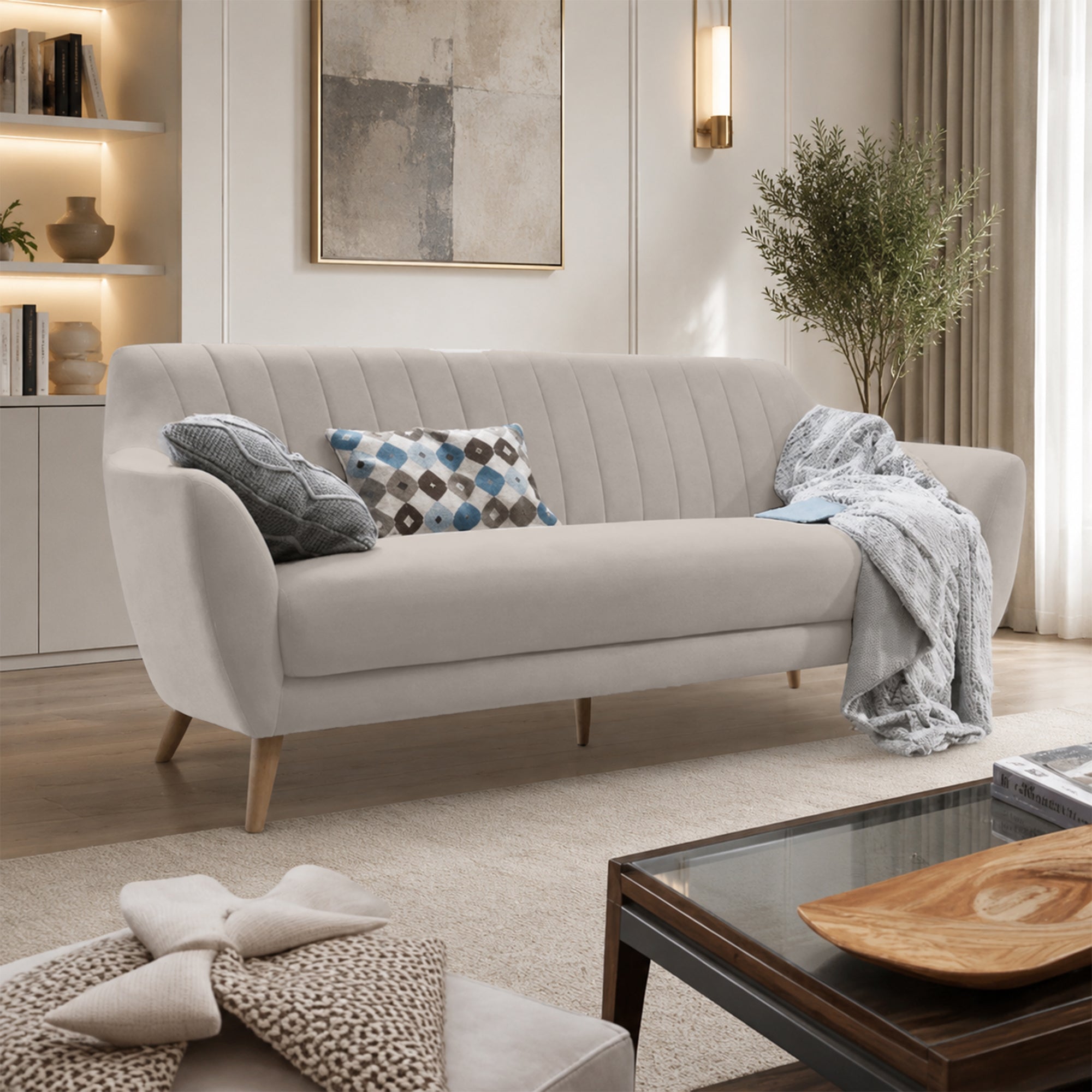 Velvet Pleated Sofa – sz413