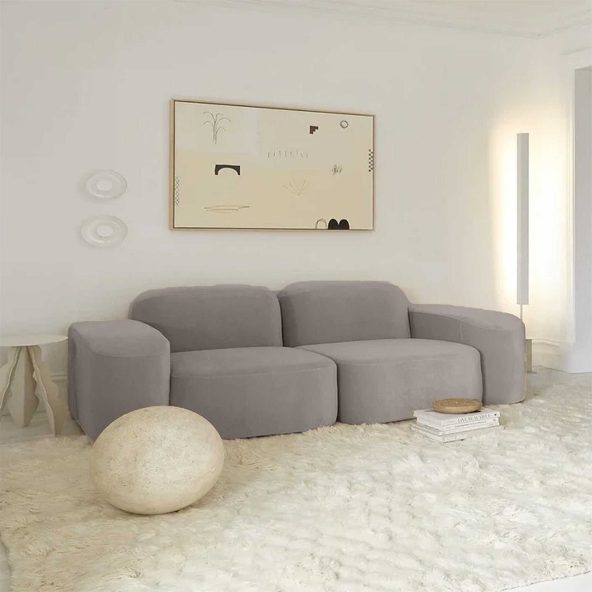 Beige Two-Seater Sofa – sz428