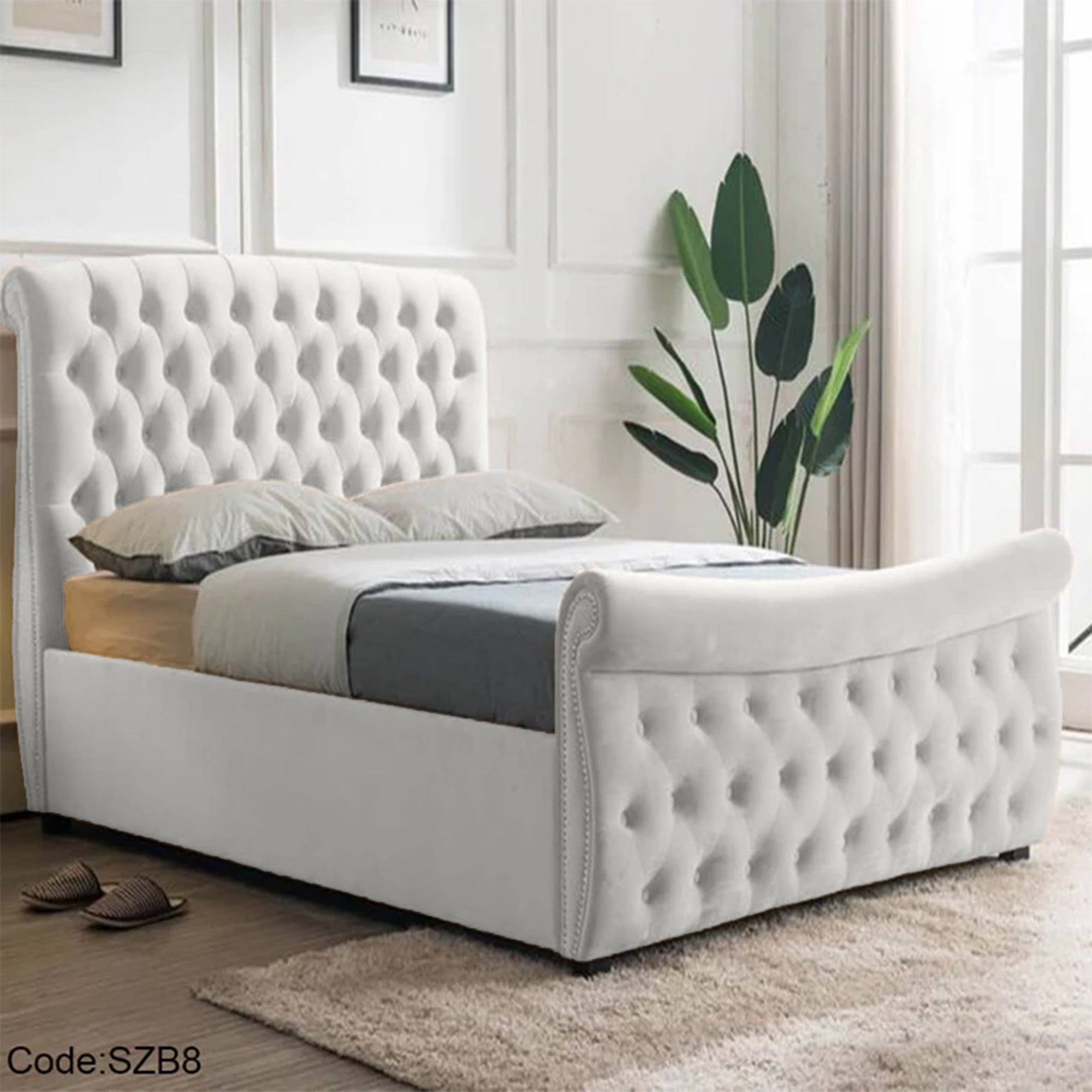 szb8 - 150 cm Upholstered Bed