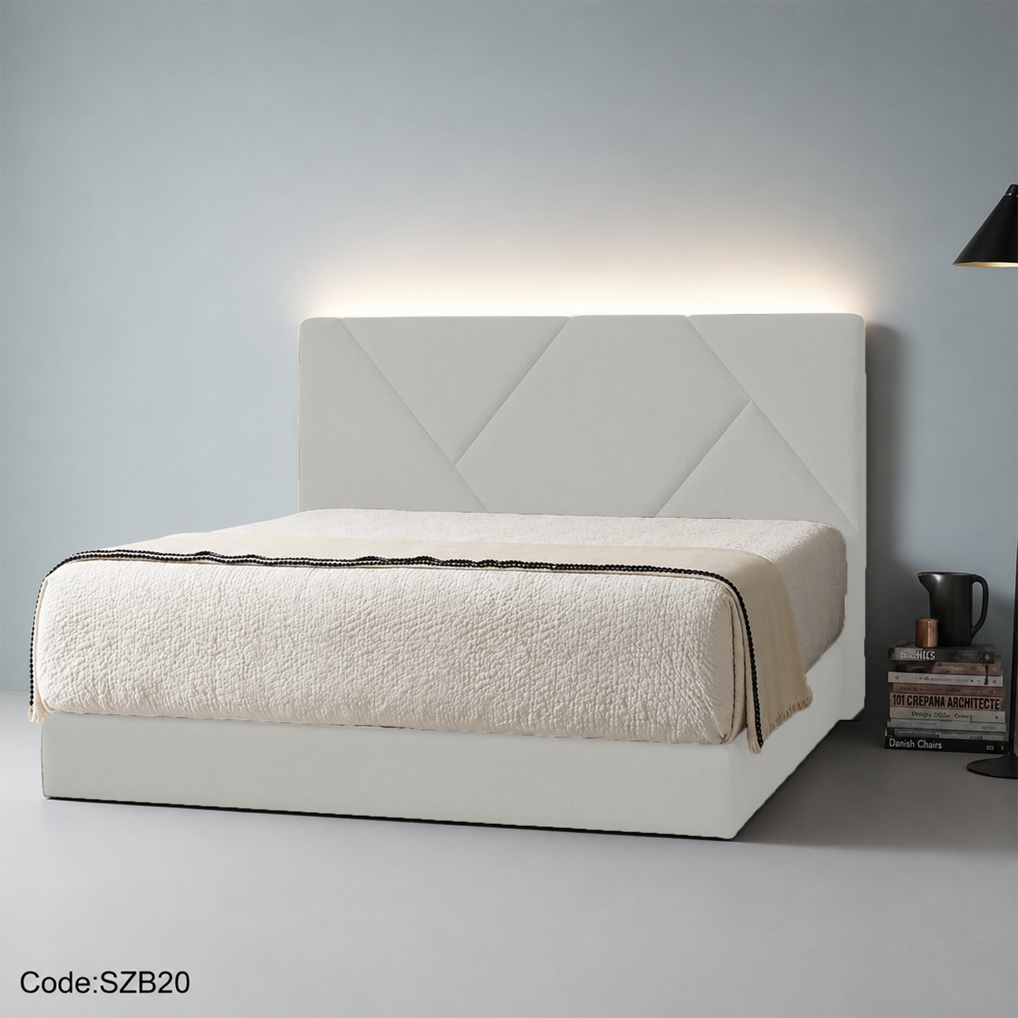szb20 Modern Upholstered Bed 160 cm