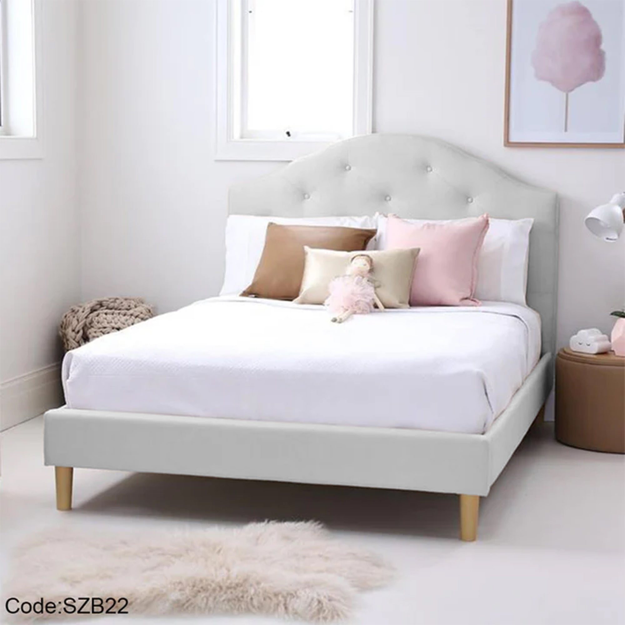 سرير اطفال خشب مقاس 120 سم - szb22